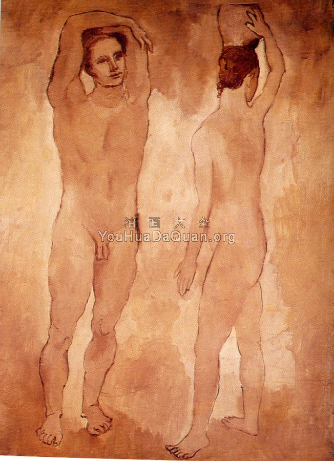 两个年轻人 - 巴勃罗·毕加索